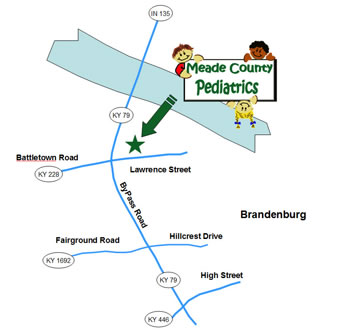 Meade County Pediatrics Map